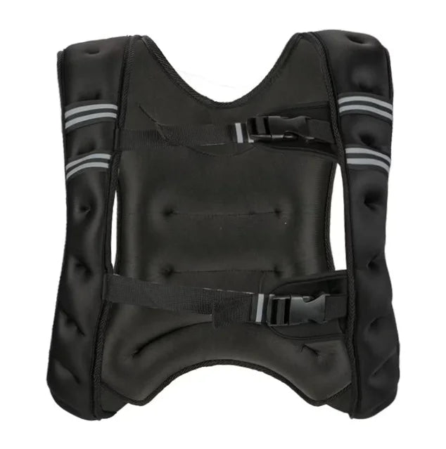 Weighted Vest With 12 To 30 Lbs Adjustable Weights