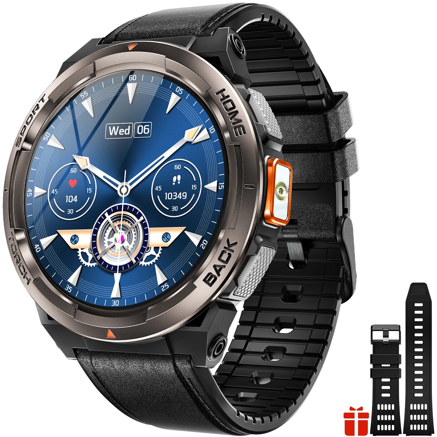 EIGIIS KE5 Smart Watch With Waterproof Sports Tracker And Compass