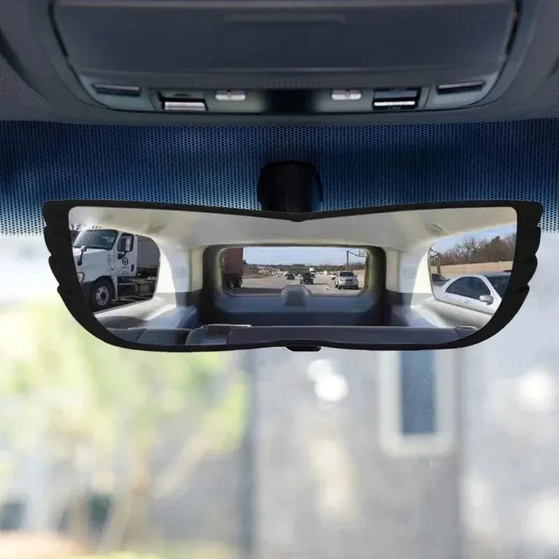 Universal 300mm Curved Wide Angle Interior Rearview Mirror With Clear Panoramic View