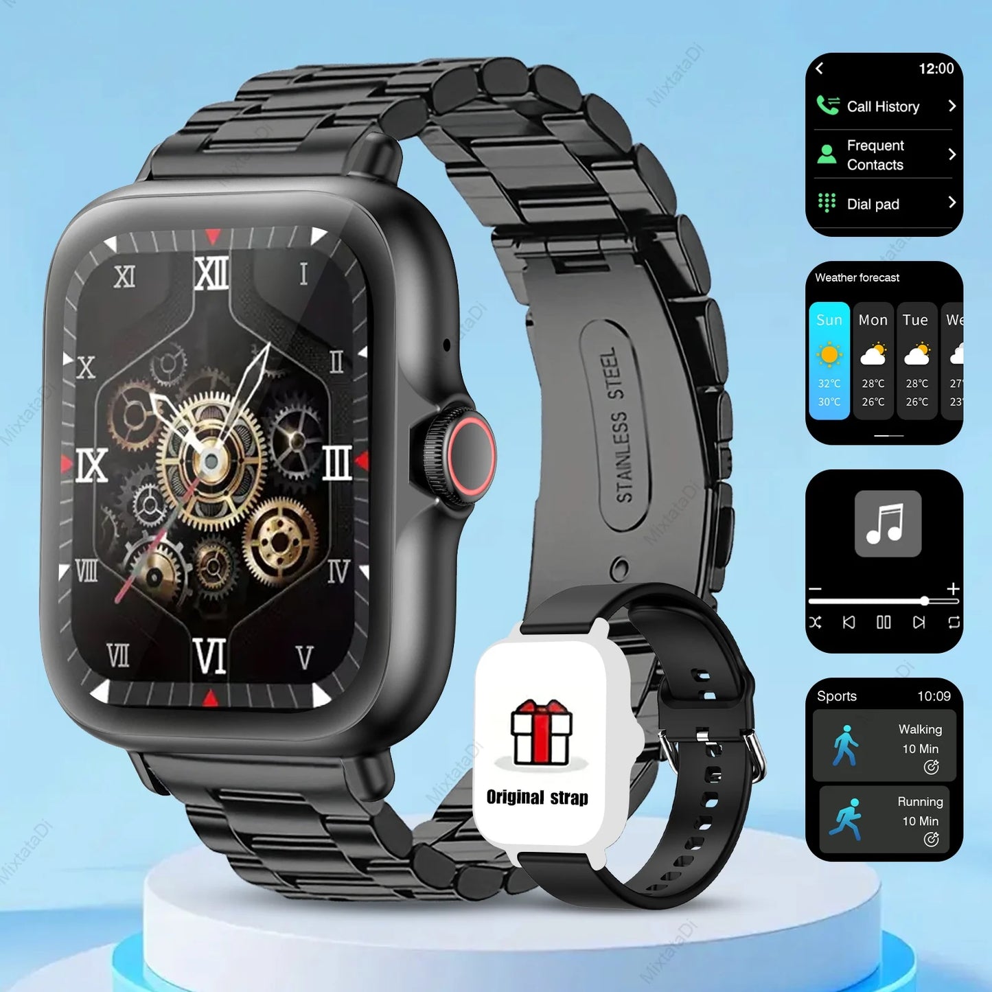 Smart Watch With Call Alerts And Sleep Monitor iPhone Android