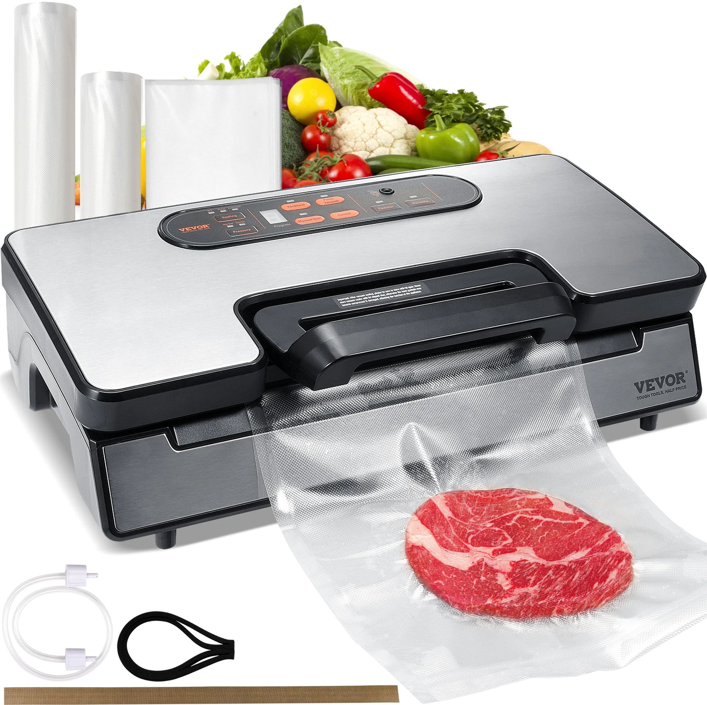 Succebuy 130W Vacuum Sealer Food Packaging Machine With Adapter And Hose
