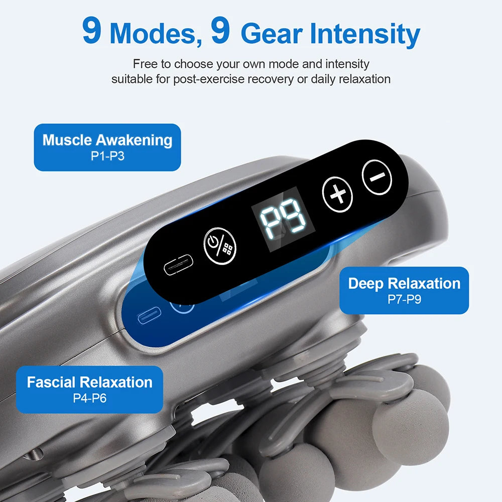 Iebilif 22 Heads Fascia Gun Deep Tissue Muscle Massager Wireless