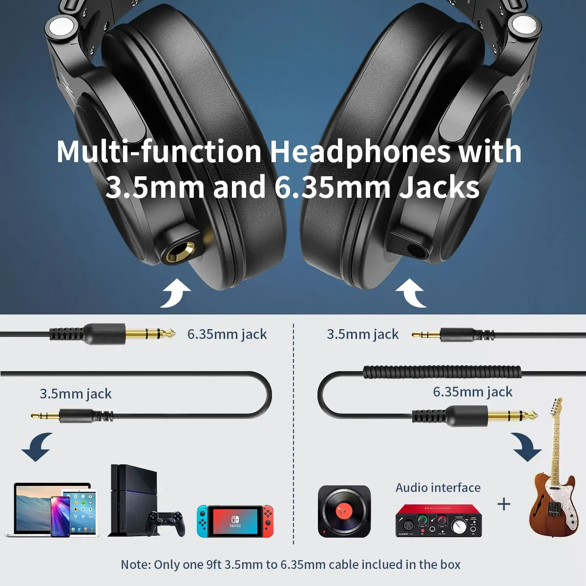 Oneodio A71 Wired Hifi Over Ear Headphones With Microphone