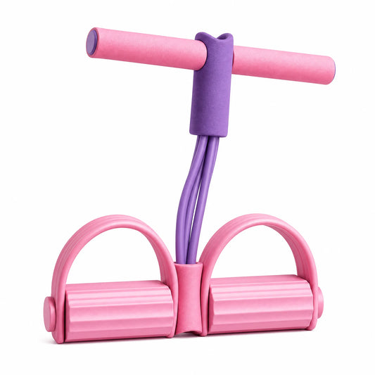 Six Tube Resistance Band Trainer For Full Body Fitness Exercise