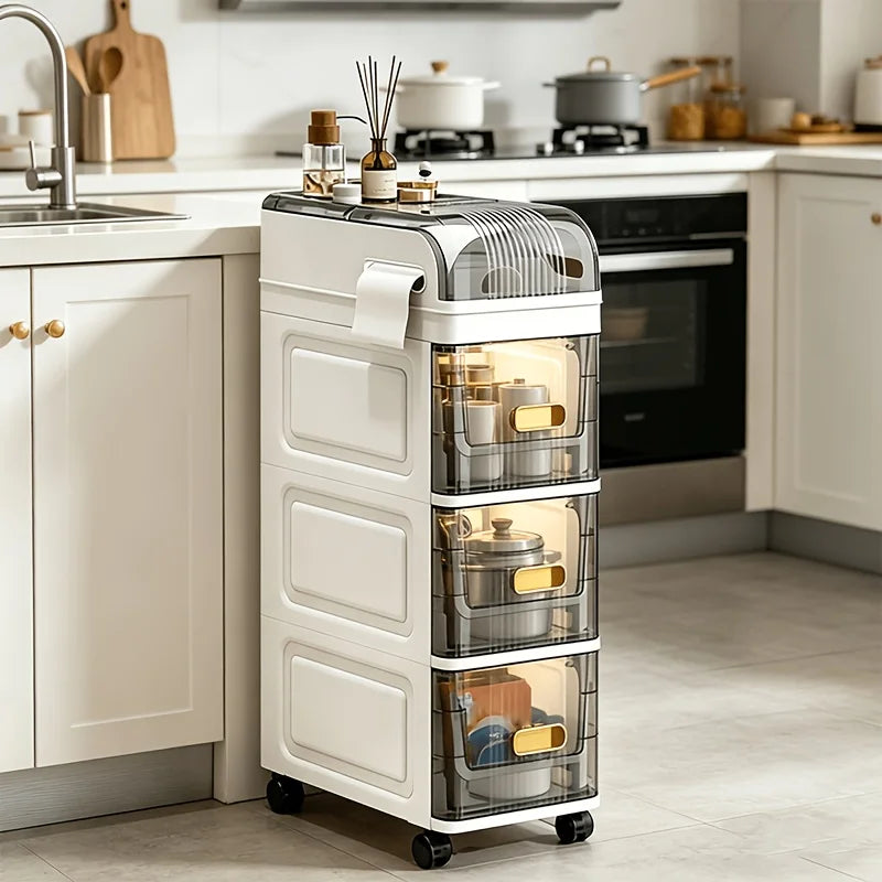 Clip On Kitchen Over Door Storage Rack And Cup Holder