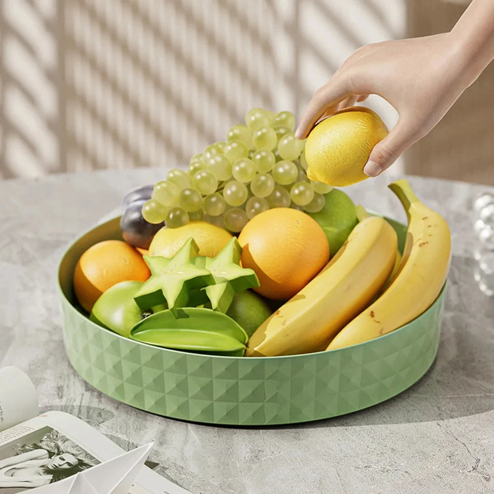 360 Degree Rotating Kitchen Spice Rack Plastic Storage Organizer Tray For Cabinet