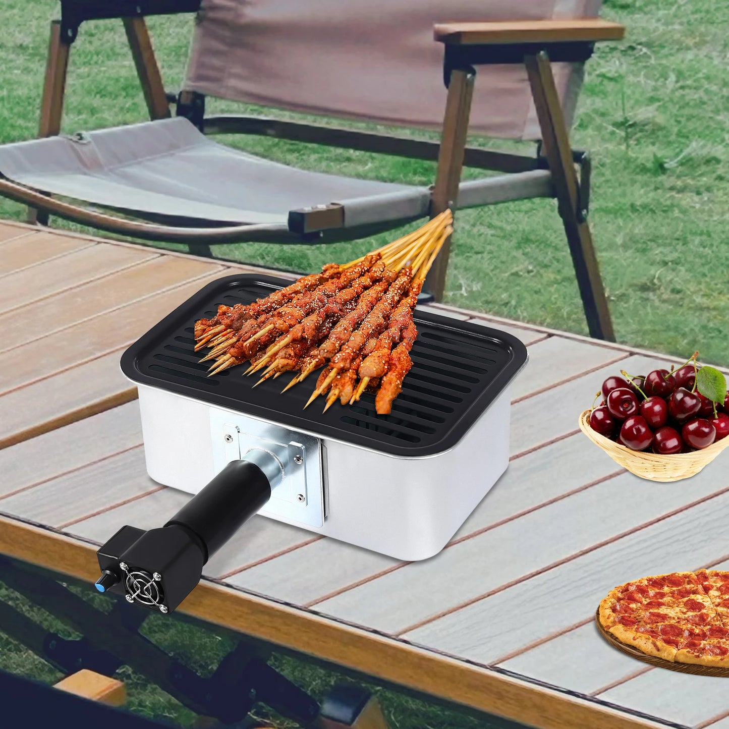 Outdoor Portable Camping Barbecue Grill Compact Travel Station