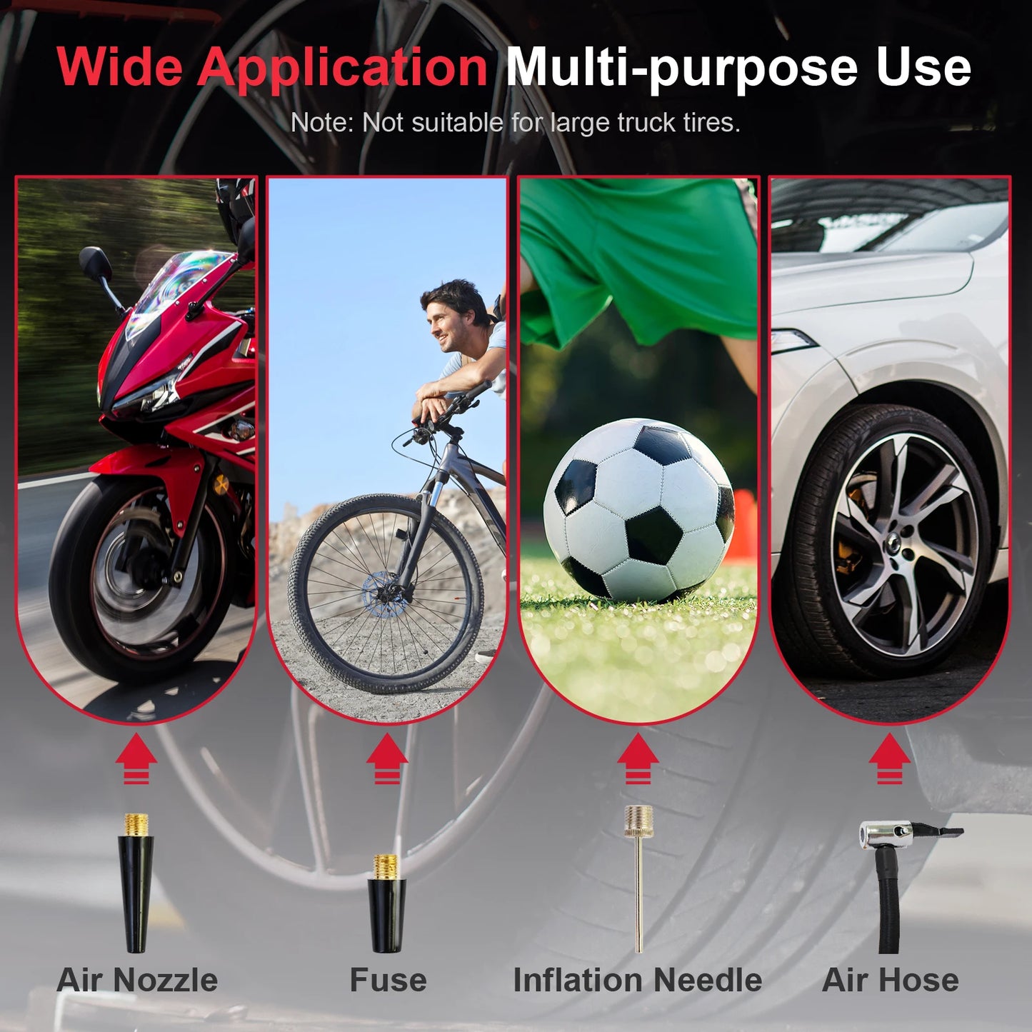 20V Portable Car Tire Inflator Air Compressor With Digital Display
