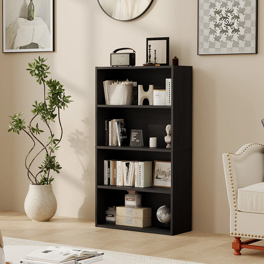 JHK Modern Wooden Floor Standing Bookcase Home Office Storage