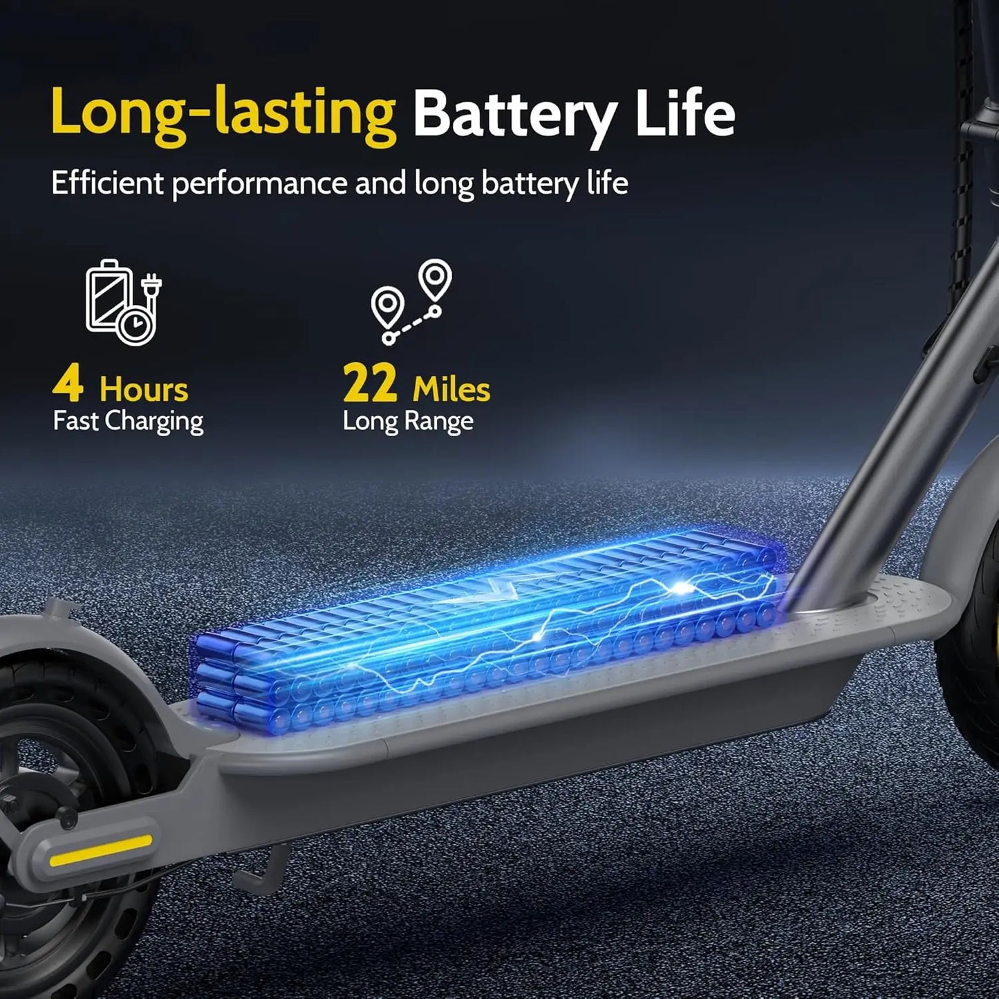 NAVIC Folding Electric Scooter 350W Motor Smart App Control Adult