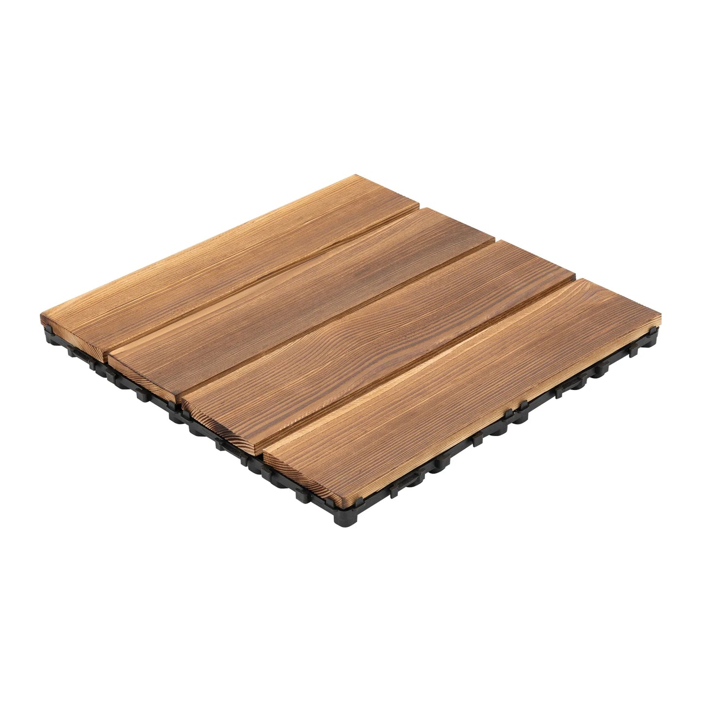 Bymaocar 36-Pcs Wood Deck Tiles Interlocking 12x12 Inch Outdoor Patio